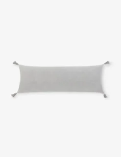 Bianca Velvet Pillow By Pom Pom At Home -KOKOLA Furniture Shop Biancagreylong scaled