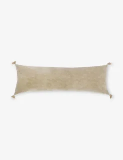 Bianca Velvet Pillow By Pom Pom At Home -KOKOLA Furniture Shop Biancanaturallong scaled