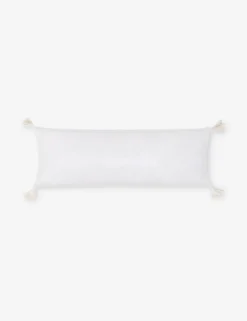 Bianca Velvet Pillow By Pom Pom At Home -KOKOLA Furniture Shop Biancawhitelong scaled