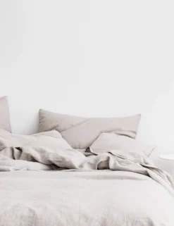 European Flax Linen Duvet Set By Cultiver -KOKOLA Furniture Shop CULTIVER Bed Smoke Grey scaled