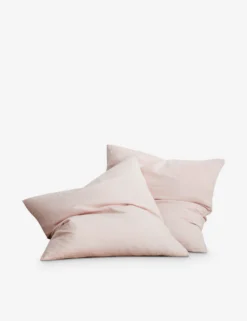 European Flax Linen Euro Pillowcases (Set Of 2) By Cultiver -KOKOLA Furniture Shop CULTIVER Blush Euro scaled