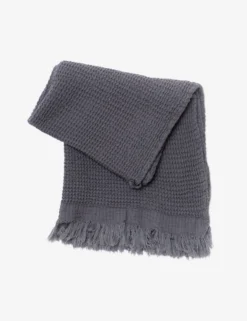 Ella Waffle Hand Towel By House No. 23 -KOKOLA Furniture Shop ELLAHANDTOWEL ANTHRACITE PRODUCT scaled