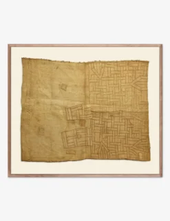 Vintage African Kuba Cloth 2 Textile Wall Art By ZBC House