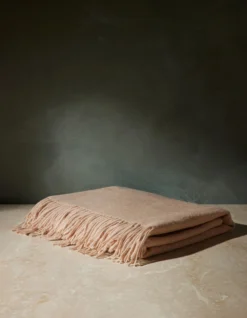 Lambswool Throw By Tartan Blanket Co -KOKOLA Furniture Shop LambswoolBlanketinSandMelange 2809 Swatch SITECROP Product scaled