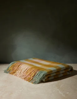 Lambswool Throw By Tartan Blanket Co -KOKOLA Furniture Shop LambswoolThrow PearBlossomCheckbyTartanBlanketCo 16155 Swatch SITECROP Product scaled