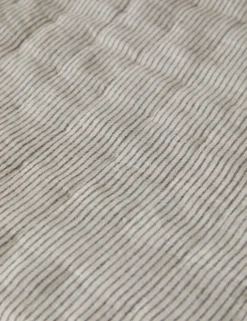Lammin Linen Quilted Coverlet By Sarah Sherman Samuel -KOKOLA Furniture Shop LamminLinenCoverlet Black Ivory Queen Full A0656729 010 Product scaled