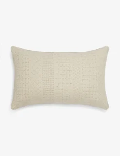 Larchmont Indoor / Outdoor Pillow By Sunbrella For Lulu And Georgia -KOKOLA Furniture Shop LarchmontIndoor OutdoorLumbarPillow Ivory A0652662B scaled