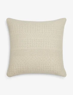 Larchmont Indoor / Outdoor Pillow By Sunbrella For Lulu And Georgia -KOKOLA Furniture Shop LarchmontIndoor OutdoorPillow Ivory A0652661B 2593 scaled