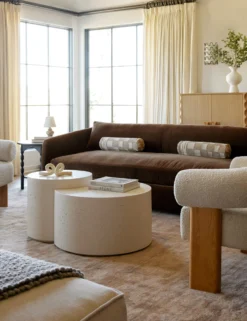 Irregular Checkerboard Bolster Pillow By Sarah Sherman Samuel -KOKOLA Furniture Shop Lulu and Georgia LivingRoom2 Evergreen 0011 LIFESTYLE Site Crop Lifestyle 3 1 scaled