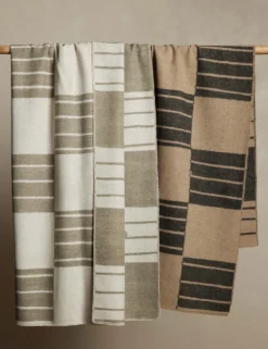 Checkered Wool Throw By Sarah Sherman Samuel -KOKOLA Furniture Shop Lulu and Georgia CheckeredThrowbySarahShermanSamuelDrapeShot Product scaled