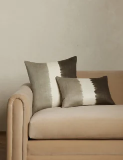 Event Horizon Silk Pillow By James Perkins -KOKOLA Furniture Shop Lulu and Georgia EventHorizonPillowSiblingShot DarkMoss 169 Product 1 scaled