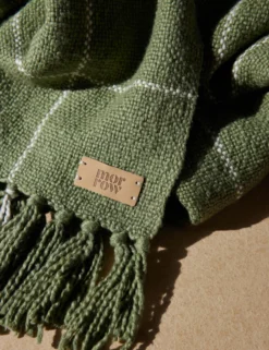 Claude Throw By Morrow Soft Goods -KOKOLA Furniture Shop LuluandGeorgia ClaudeThrow Olive Natural L0472538 128 Product Holiday scaled