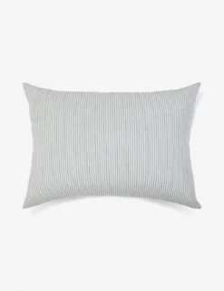 Connor Linen Cotton Sham By Pom Pom At Home -KOKOLA Furniture Shop PomPomatHomeConnorBigPillow IvoryandDenim f530a9b8 db67 4098 b23b 8d8cac5eebde