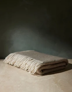 Recycled Wool Throw By Tartan Blanket Co -KOKOLA Furniture Shop RecycledWoolThrow NaturalHerring Product scaled