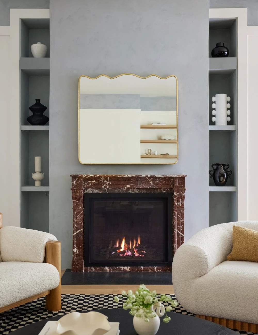 Rook Mantel Mirror By Sarah Sherman Samuel 2 Rook Mantel Mirror By Sarah Sherman Samuel - Image 2