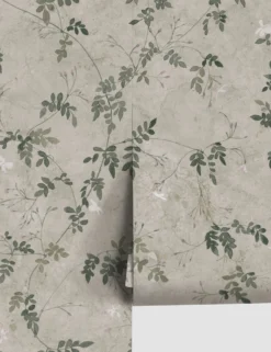 Scalamandre Irene Wallpaper By Sandberg -KOKOLA Furniture Shop S10112 Irene Olive green image1 RollShot SITECROP scaled