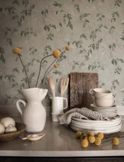 Scalamandre Irene Wallpaper By Sandberg -KOKOLA Furniture Shop S10112 Irene Olive green image3 SITECROP scaled