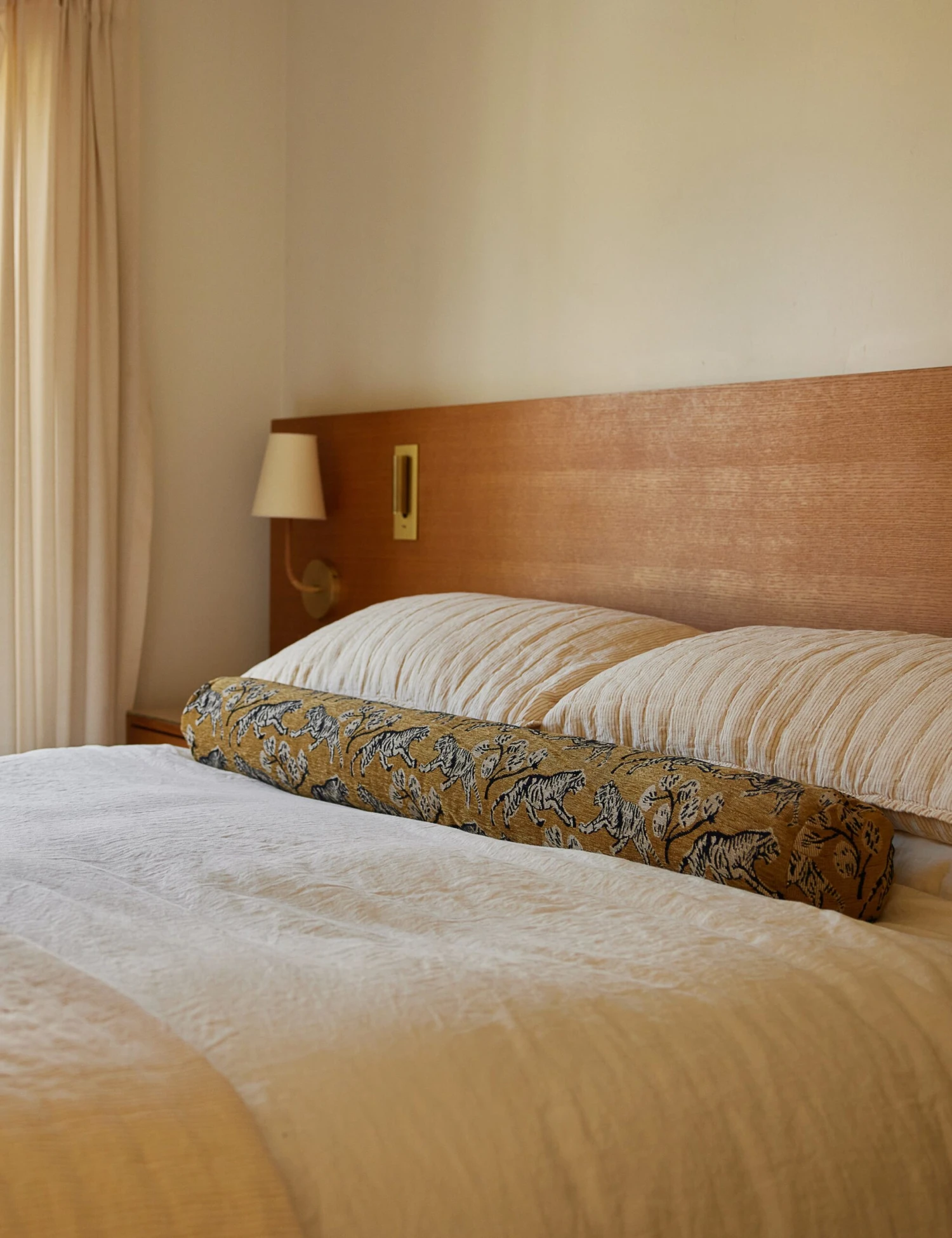 Tiger Long Bolster Pillow By Sarah Sherman Samuel 2 Tiger Long Bolster Pillow By Sarah Sherman Samuel - Image 2