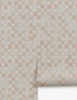 Checkerboard Wallpaper By Sarah Sherman Samuel -KOKOLA Furniture Shop SSSWallpaper Wallpaper Checkboard Beige Cream4302 SITECROP e264cefe 8b3c 4f14 92b4 8f219d38411f