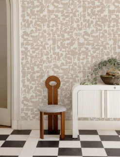 Organic Shapes Wallpaper By Sarah Sherman Samuel -KOKOLA Furniture Shop SideboardVignette 12004