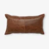 Sabrea Leather Lumbar Pillow