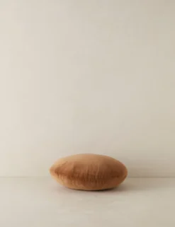 Velvet Round Pillow By Sarah Sherman Samuel 27 Velvet Round Pillow By Sarah Sherman Samuel -KOKOLA Furniture Shop VelvetRoundPillow UmberbySarahShermanSamuel Amber A0656535 3858 Product scaled