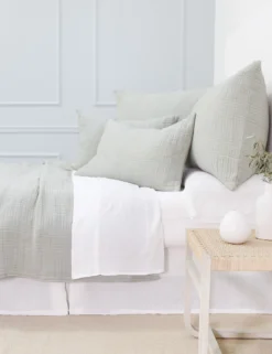 Arrowhead Textured Cotton Blanket By Pom Pom At Home -KOKOLA Furniture Shop arrowheadmist 65e258c9 e78f 4857 8470 1110430eaebf