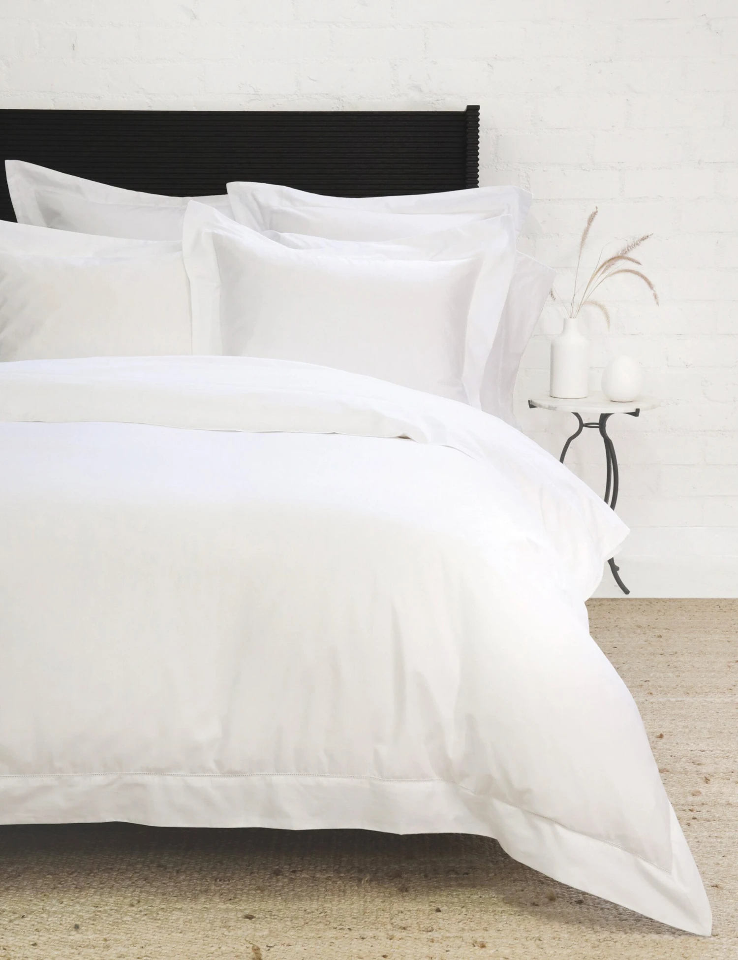 Classico Hemstitch Cotton Sateen Duvet Set By Pom Pom At Home 2 Classico Hemstitch Cotton Sateen Duvet Set By Pom Pom At Home - Image 2