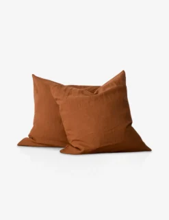 European Flax Linen Pillowcases (Set Of 2) By Cultiver -KOKOLA Furniture Shop cultiver linen bedding cedar euro scaled
