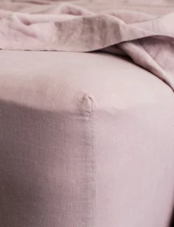 European Flax Linen Fitted Sheet By Cultiver -KOKOLA Furniture Shop cultiver linen bedding dusk fitted sheet 1 1 scaled