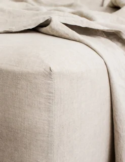 European Flax Linen Fitted Sheet By Cultiver -KOKOLA Furniture Shop cultiver linen bedding natural fitted sheet 1 1 scaled