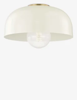 Dea Semi-Flush Mount Light -KOKOLA Furniture Shop dea semi flush mount aged brass and cream 2 1564991625 896dcbd3 7614 46ff 869a 210bddfb5c53 scaled