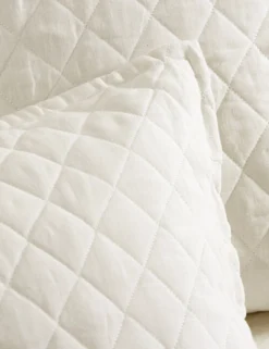 Hampton Quilted Sham By Pom Pom At Home -KOKOLA Furniture Shop hampton cream detail scaled