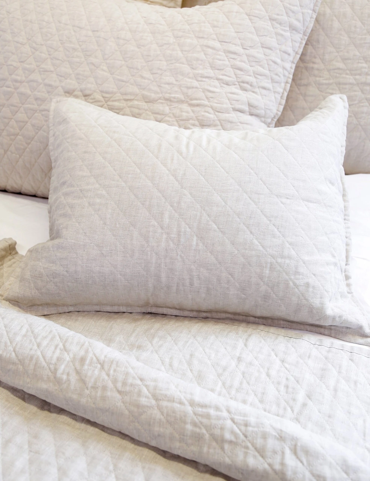 Hampton Quilted Pillow By Pom Pom At Home 2 Hampton Quilted Pillow By Pom Pom At Home - Image 2