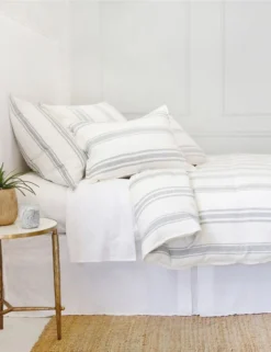 Jackson Linen Duvet By Pom Pom At Home -KOKOLA Furniture Shop jackson cream grey bed side 1 1 scaled