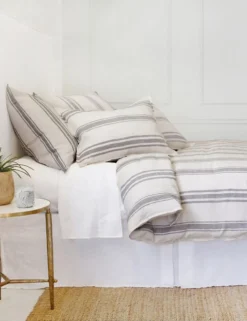 Jackson Linen Duvet By Pom Pom At Home -KOKOLA Furniture Shop jackson flax midnight bed side 1 scaled