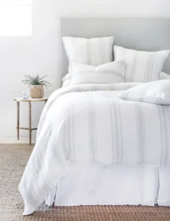 Jackson Linen Duvet By Pom Pom At Home -KOKOLA Furniture Shop jackson white ocean bed front 1 scaled