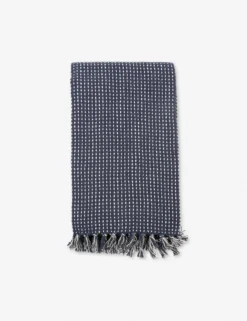 Jasper Cotton Oversized Throw By Pom Pom At Home -KOKOLA Furniture Shop jaspernavy