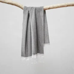 Mediterranean Guest Towel By Coyuchi -KOKOLA Furniture Shop mediterranean towel shadow hanging