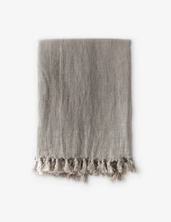 Montauk Linen Blanket By Pom Pom At Home -KOKOLA Furniture Shop montauknaturalthrow scaled