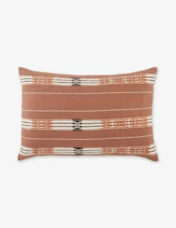 Malva Lumbar Pillow, Brick